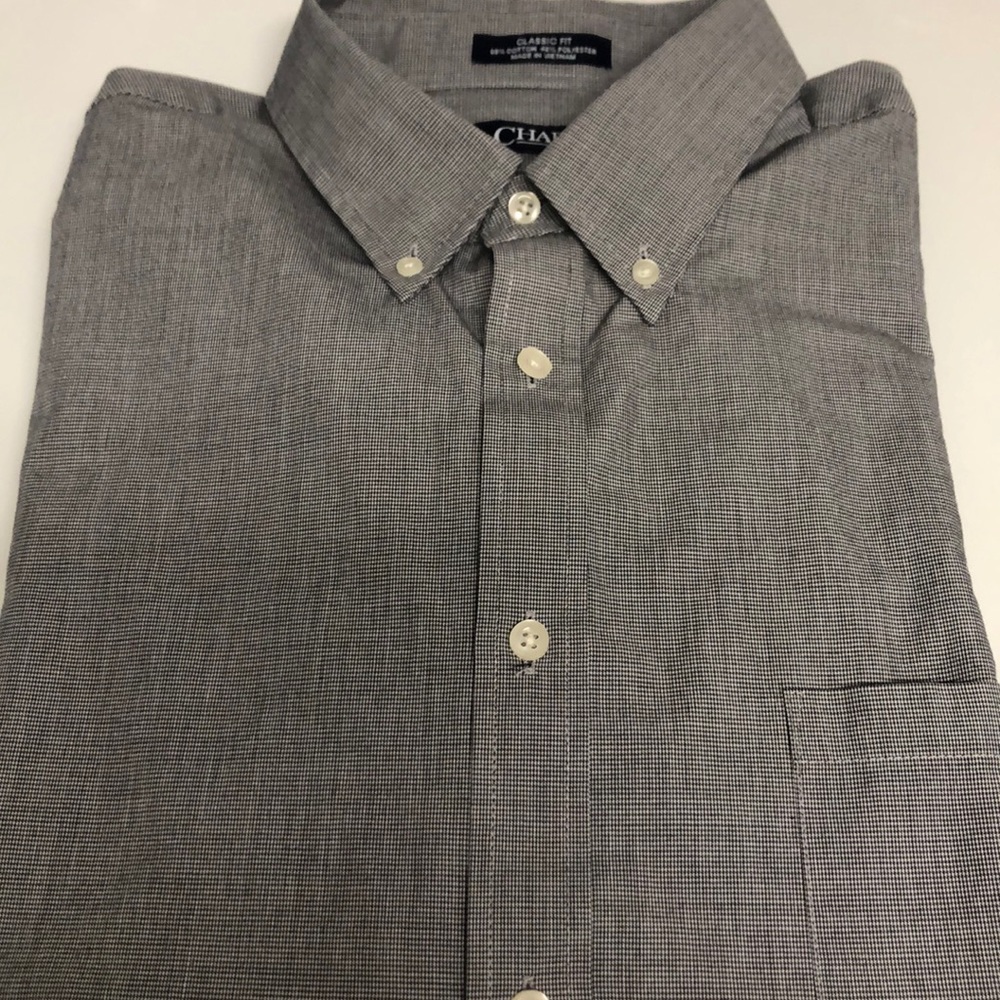 Chaps button down shirt  Black/White